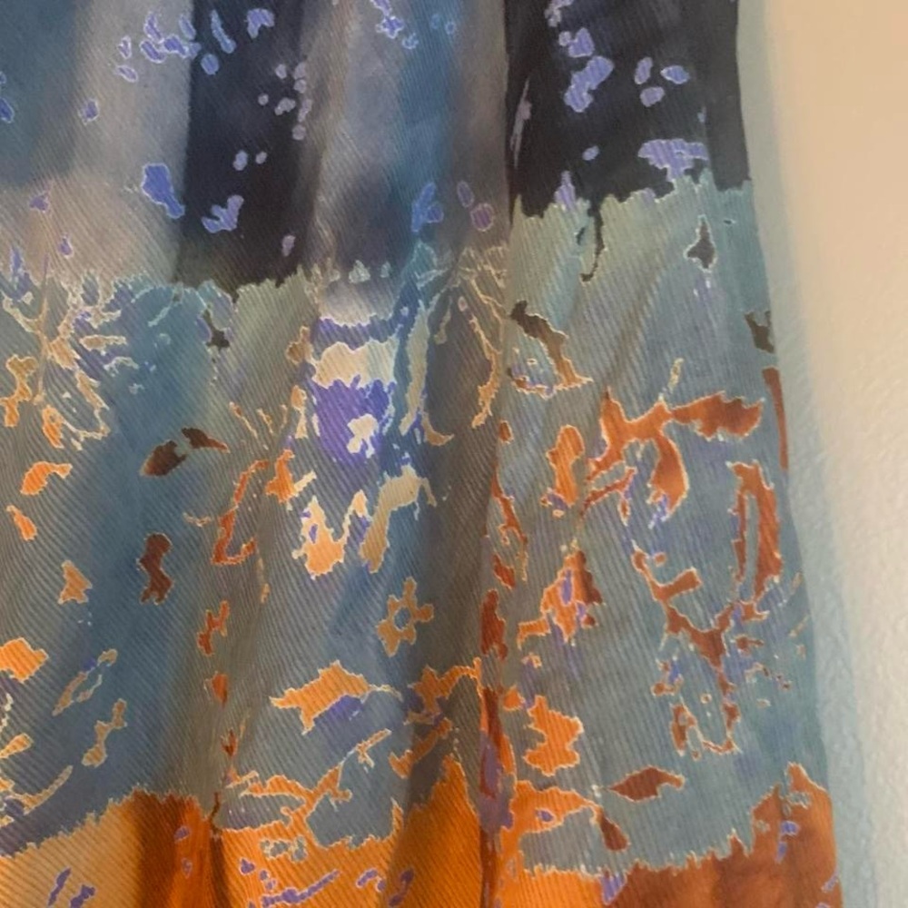 Chaudry KC Blue and Orange Maxi Skirt - Picture 4 of 6
